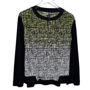 Jamie Sadock Long sleeve womens golf top size Large funky artsy avant garde